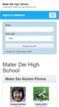 Mobile Screenshot of materdeihighschool.net